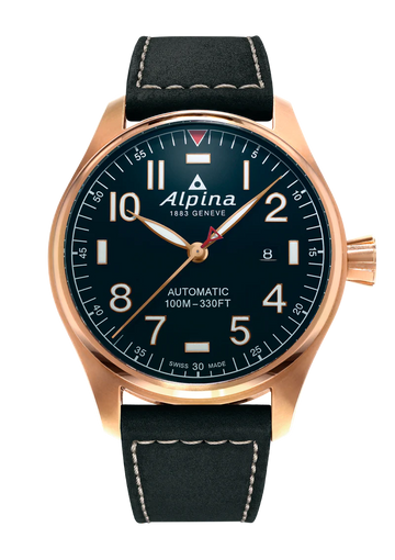 Alpina Startimer Pilot Automatic Navy Rose- 100m-  40mm - AL-525NN3S4